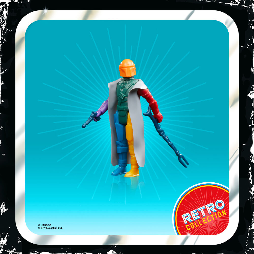 Figura hasbro star wars retro prototype series the mandalorian