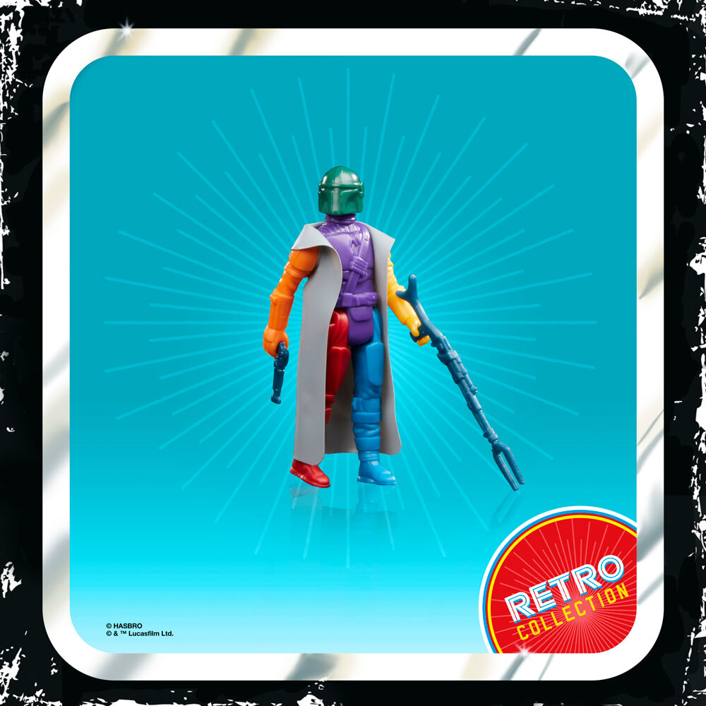 Figura hasbro star wars retro prototype series the mandalorian