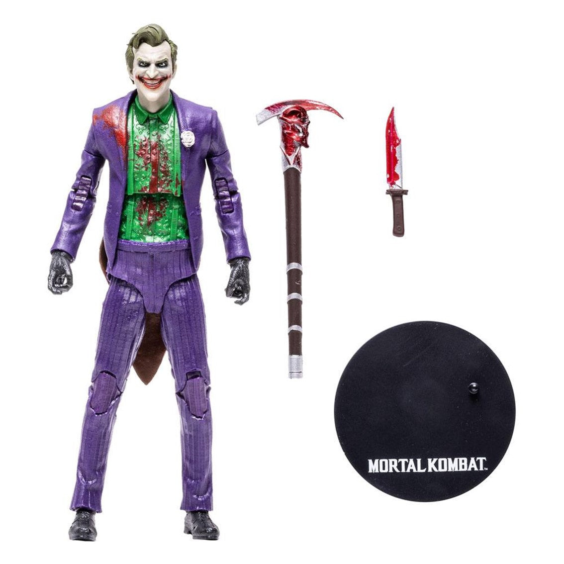 Figura mcfarlane toys mortal kombat 11 the joker bloody