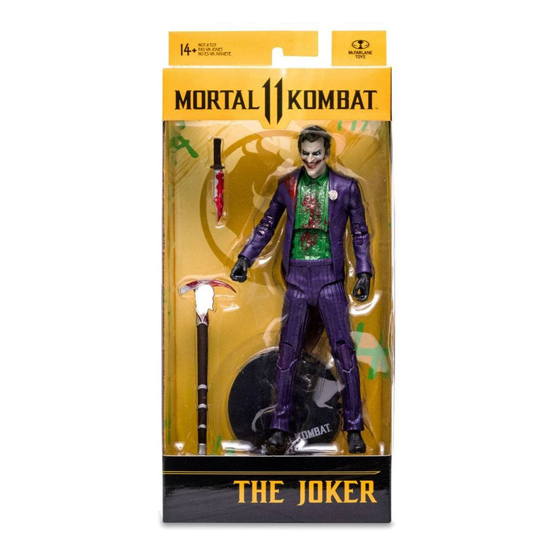 Figura mcfarlane toys mortal kombat 11 the joker bloody