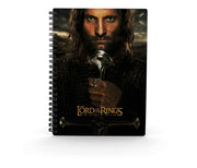 Libreta efecto 3d sd toys el senor de los anillos aragorn