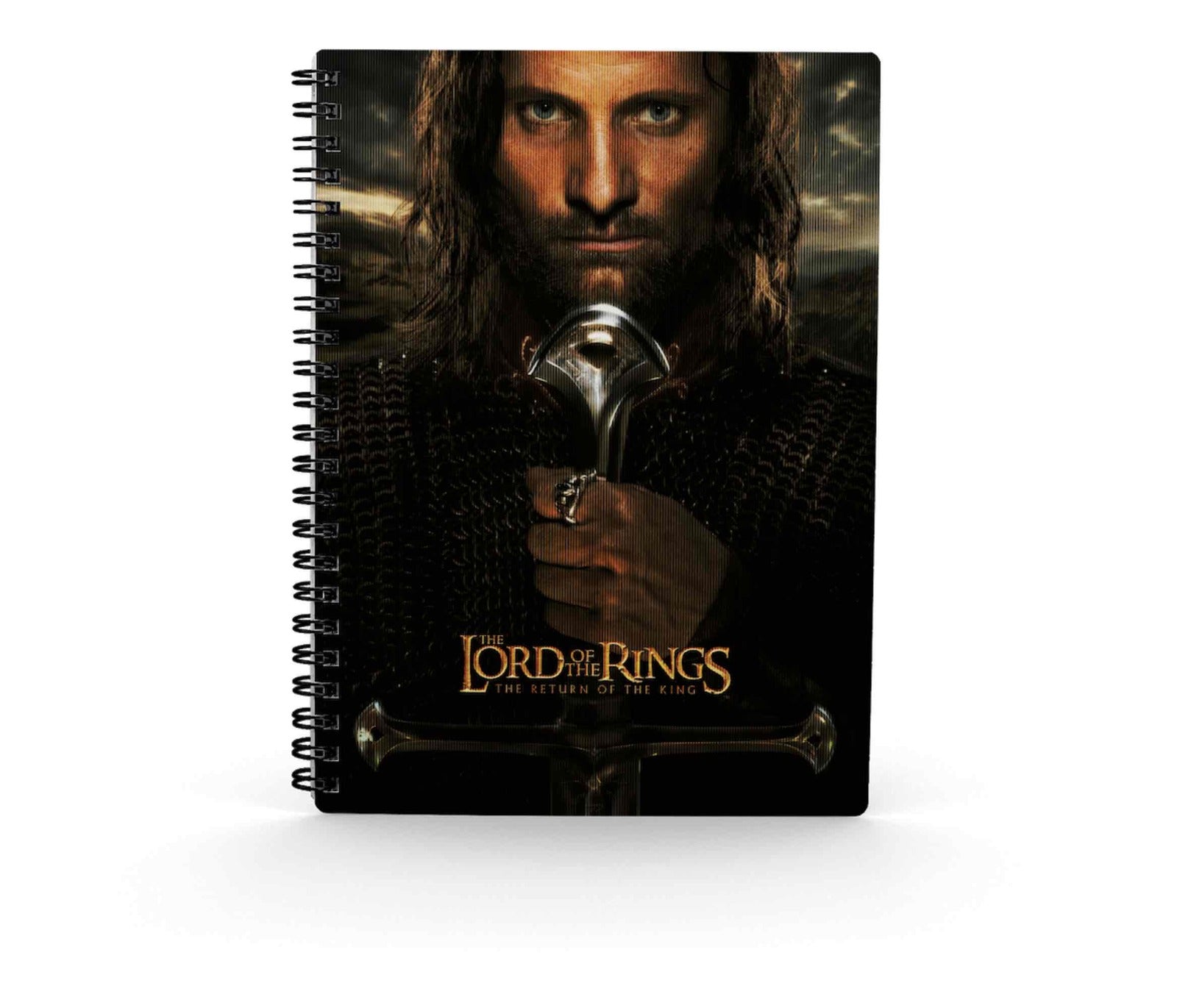 Libreta efecto 3d sd toys el senor de los anillos aragorn Frikytopia