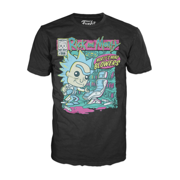 Camiseta funko series tv rick morty morty mind blowers