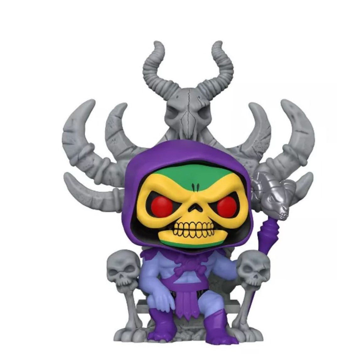 Funko pop deluxe animacion masters of the universe skeletor en el trono Frikytopia