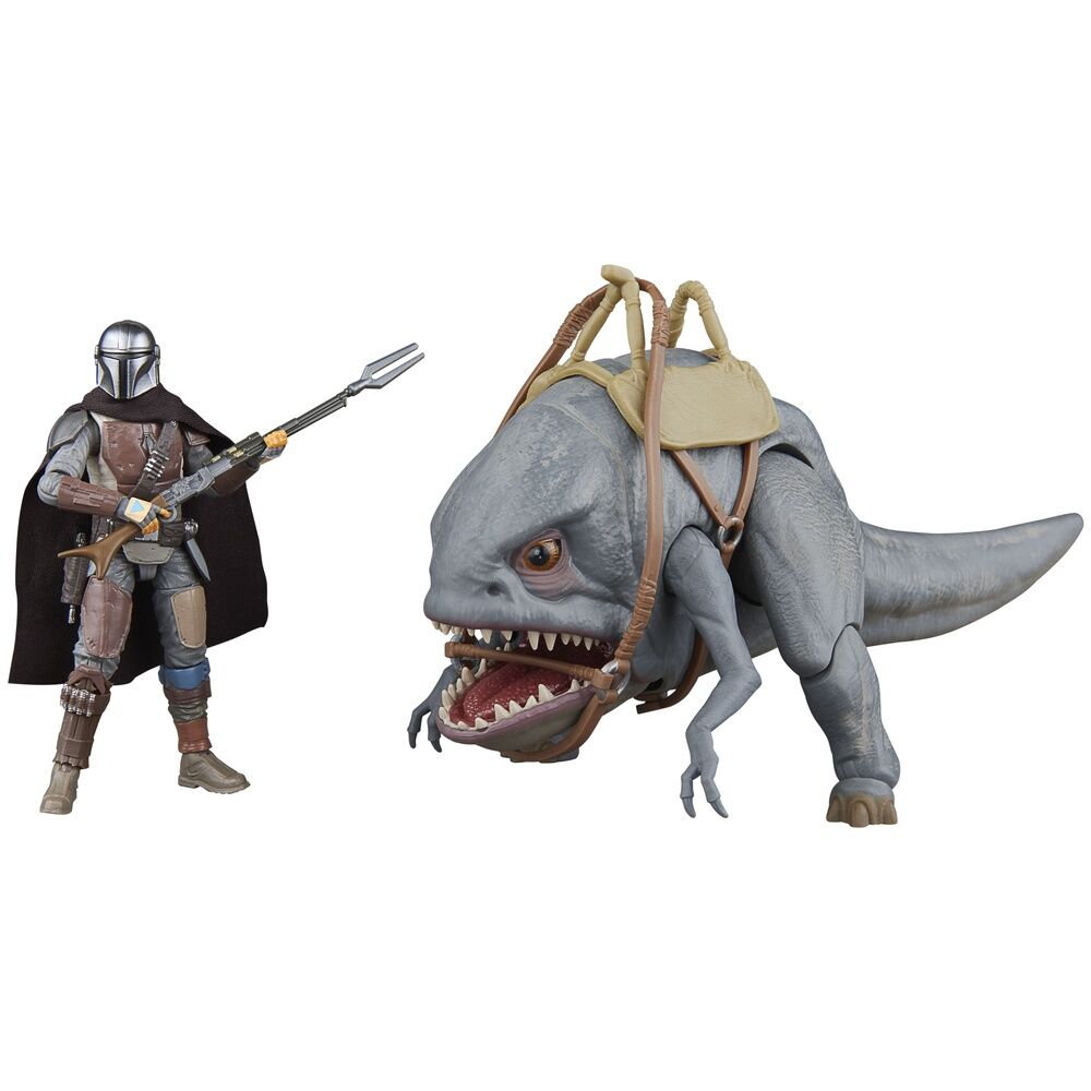 Set 2 figuras Blurrg y Mandalorian Star Wars The Mandalorian 9.5cm