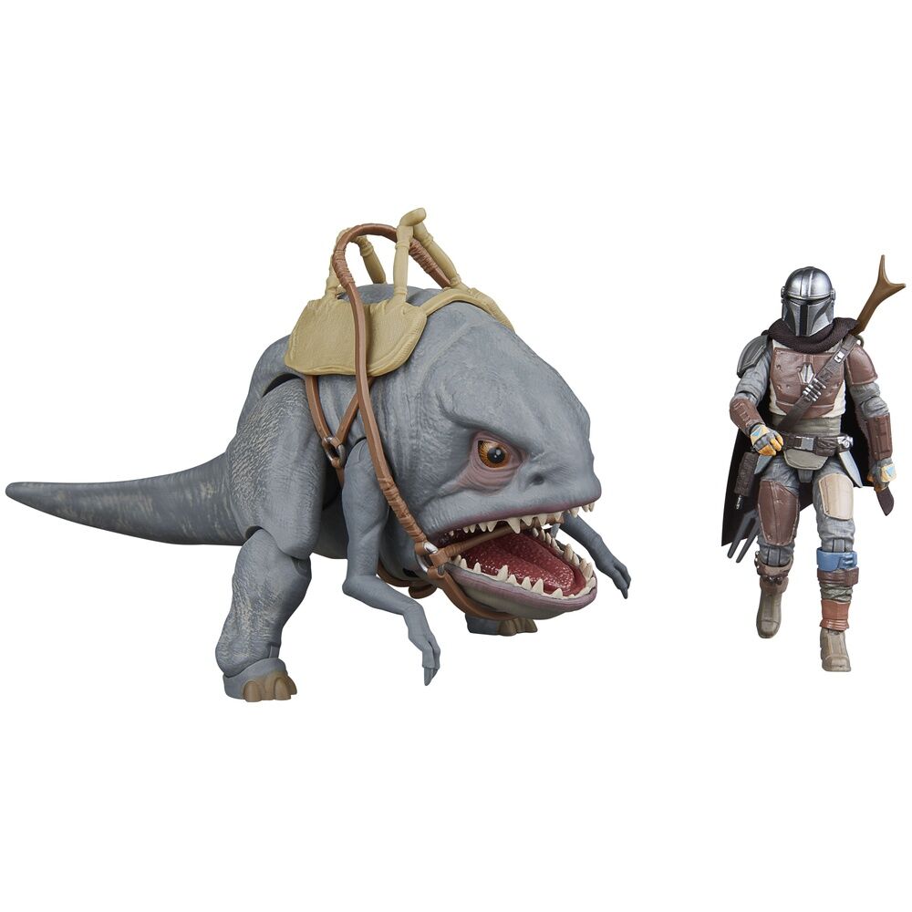Set 2 figuras Blurrg y Mandalorian Star Wars The Mandalorian 9.5cm
