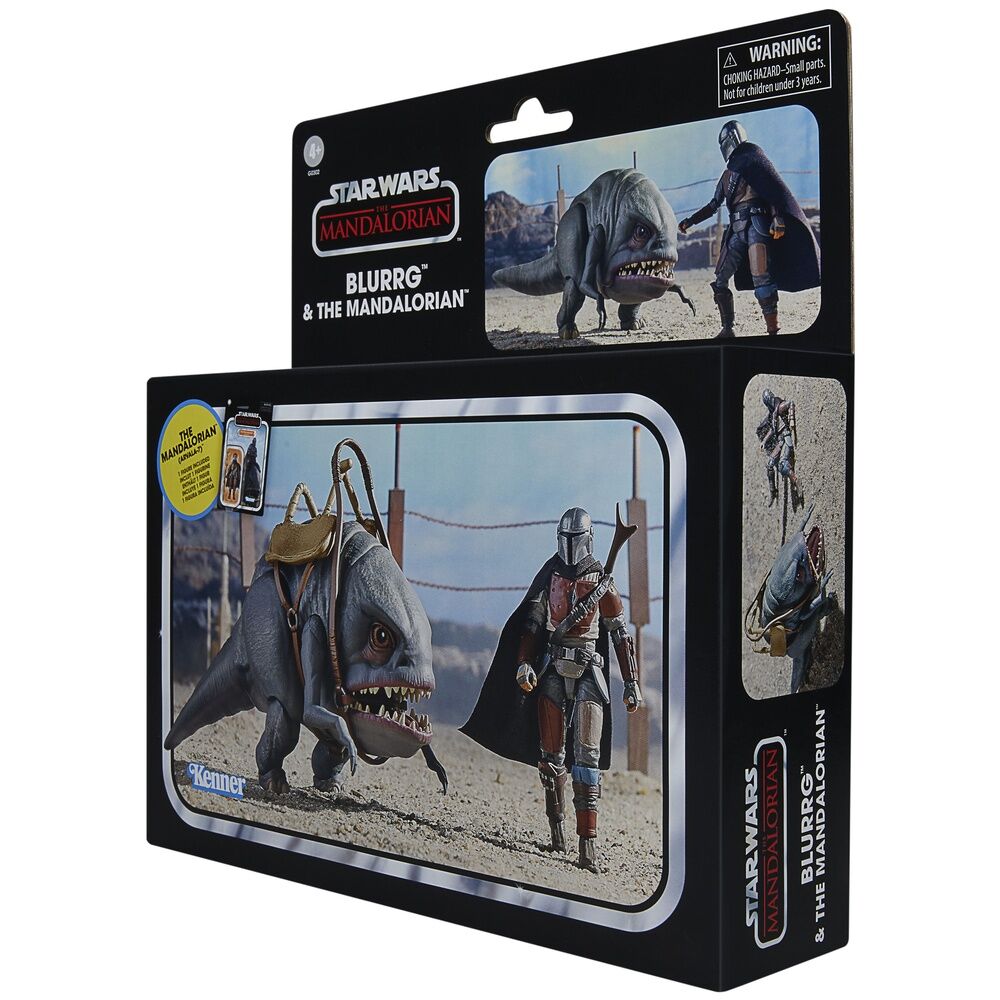 Set 2 figuras Blurrg y Mandalorian Star Wars The Mandalorian 9.5cm