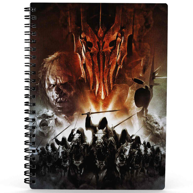 Libreta efecto 3d sd toys el senor de los anillos ejercito de mordor Frikytopia