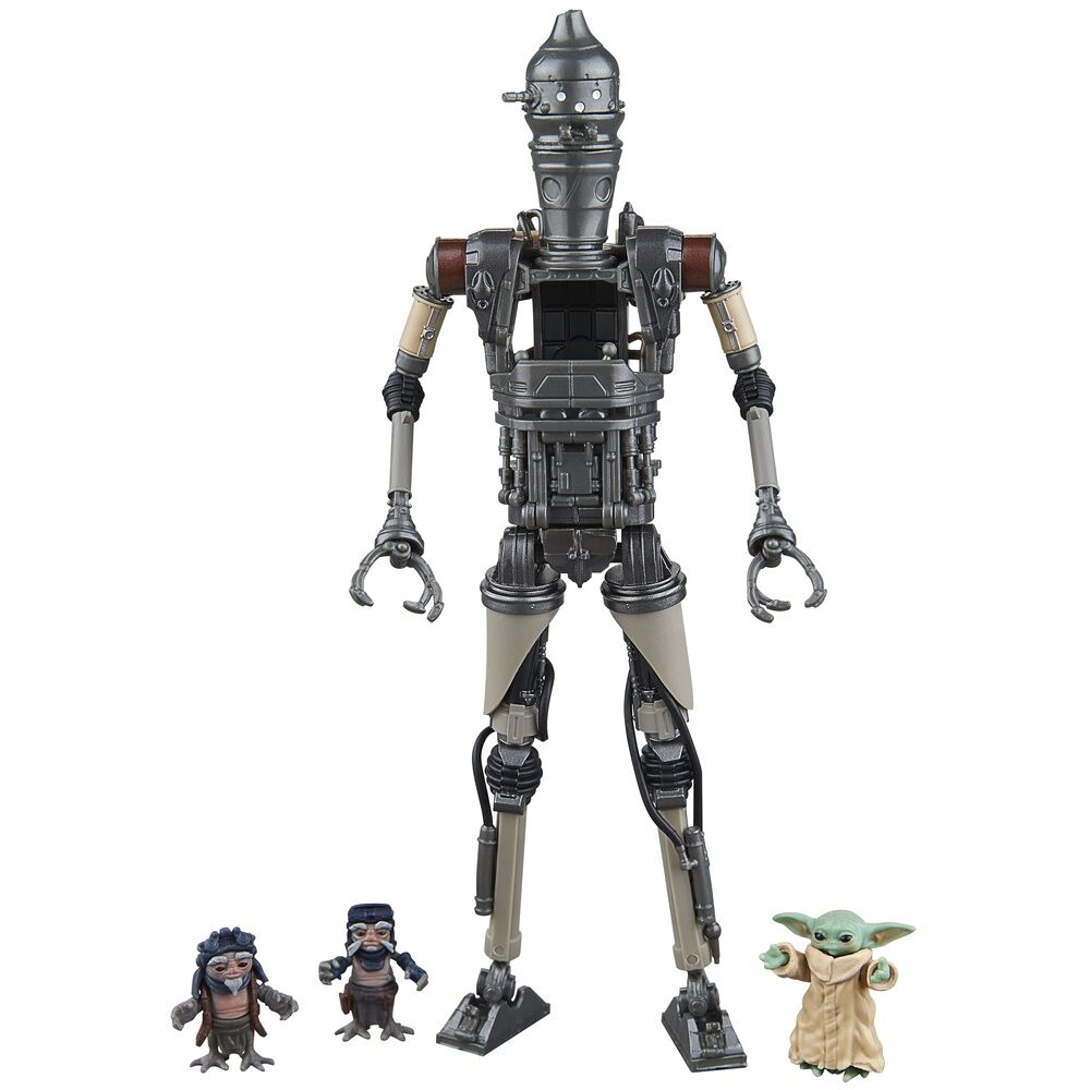 Figura hasbro star wars mandalorian black series ig-12 grogu