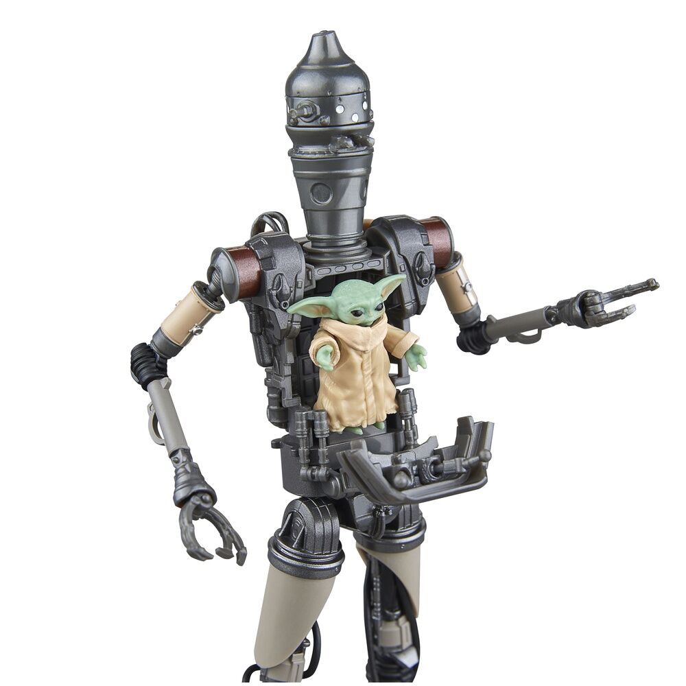 Figura hasbro star wars mandalorian black series ig-12 grogu