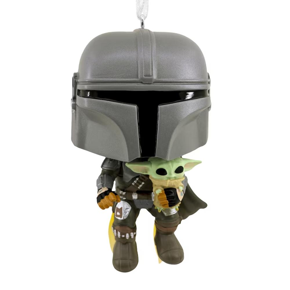 Adorno de navidad funko star wars mandaloriano y grogu Frikytopia