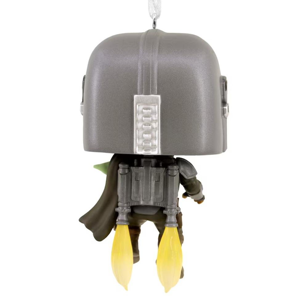 Adorno de navidad funko star wars mandaloriano y grogu