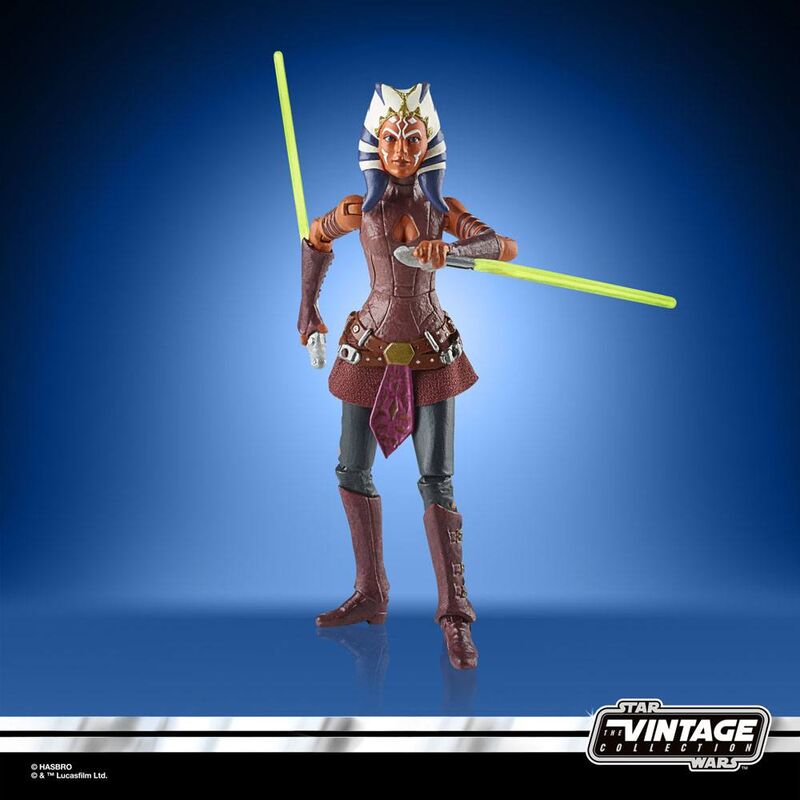 Figura hasbro ahsoka 9.5cm sw clone wars star wars vintage