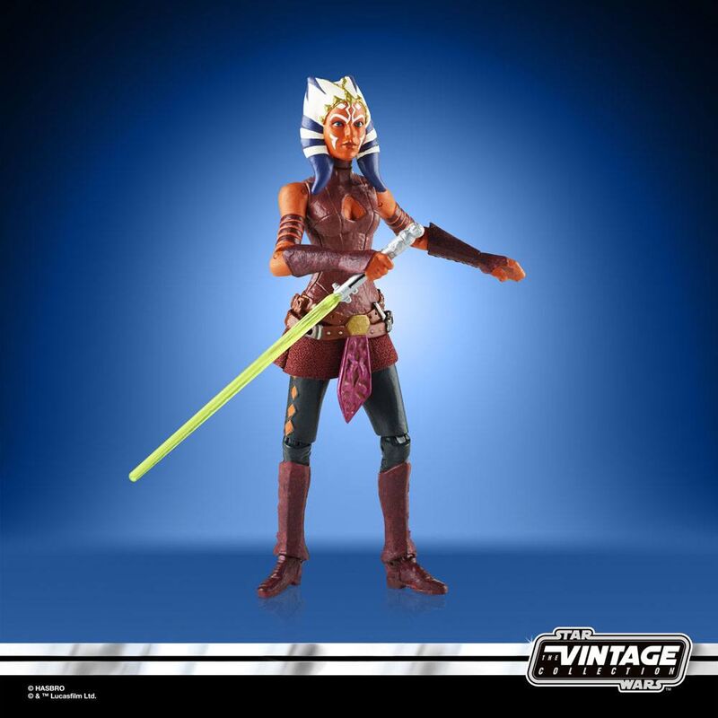 Figura hasbro ahsoka 9.5cm sw clone wars star wars vintage