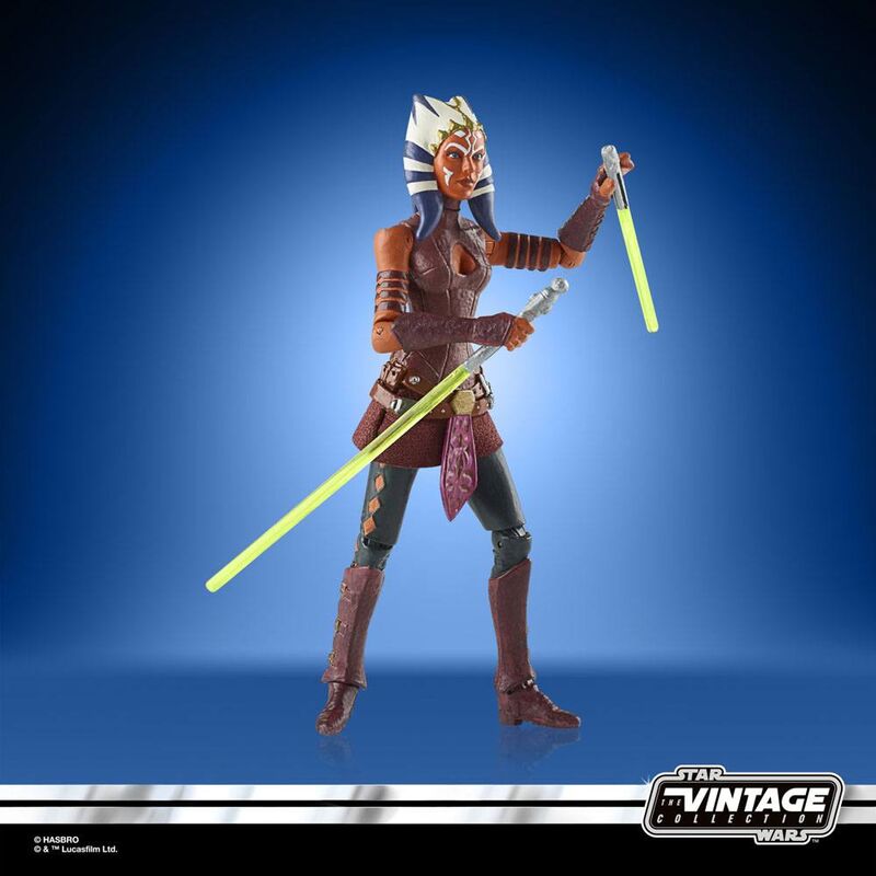 Figura hasbro ahsoka 9.5cm sw clone wars star wars vintage