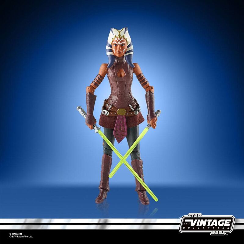 Figura hasbro ahsoka 9.5cm sw clone wars star wars vintage