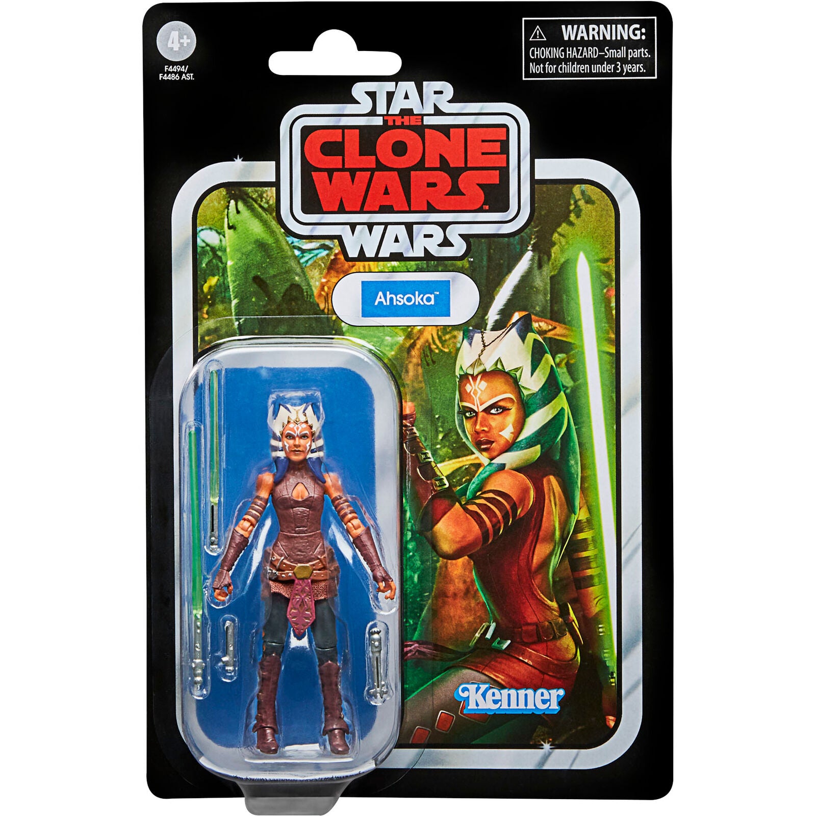 Figura hasbro ahsoka 9.5cm sw clone wars star wars vintage