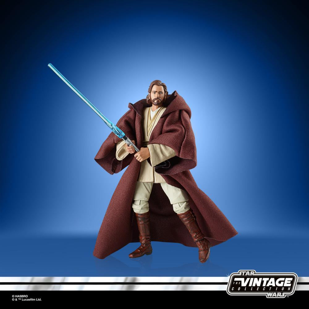 Figura hasbro obi wan kenobi sw el ataque de los clones star wars vintage