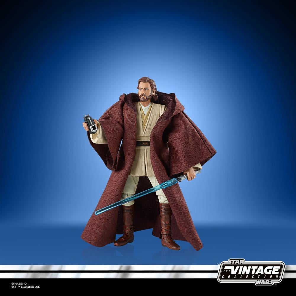 Figura hasbro obi wan kenobi sw el ataque de los clones star wars vintage