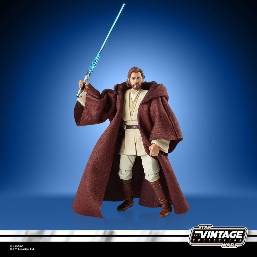 Figura hasbro obi wan kenobi sw el ataque de los clones star wars vintage