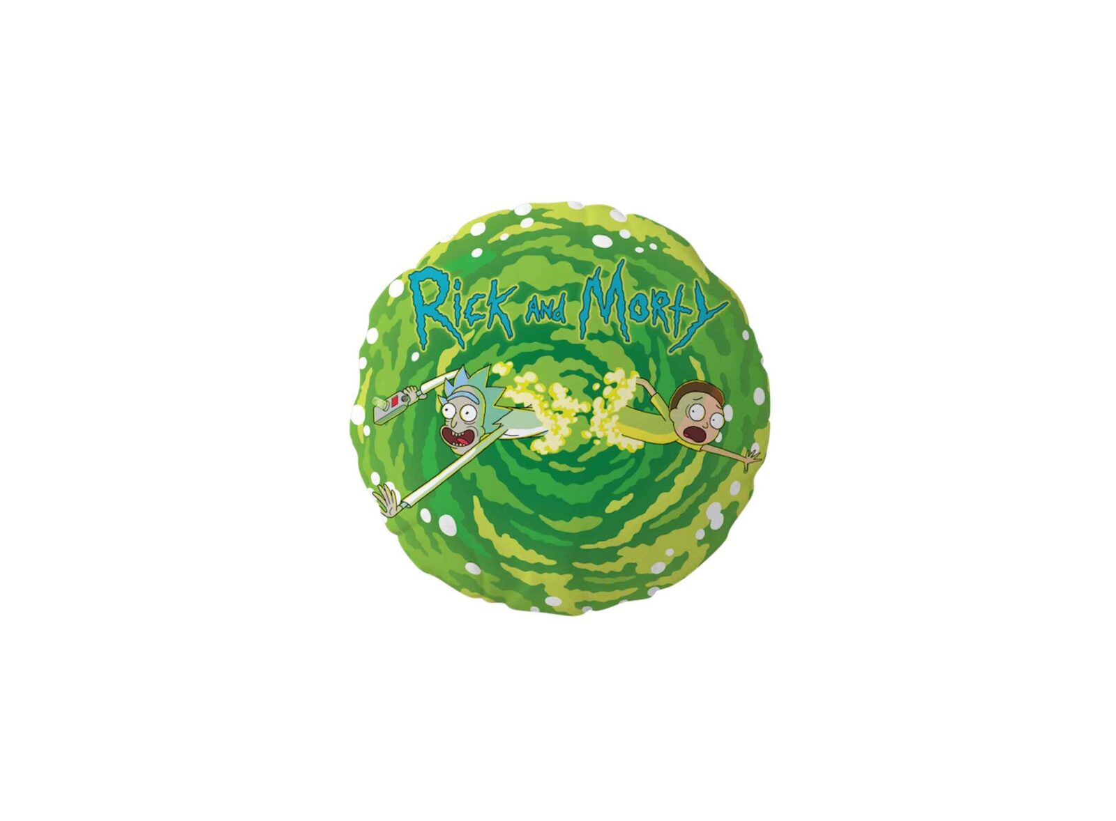 Cojin redondo sd toys rick morty logo rick y morty envasado vacio Frikytopia