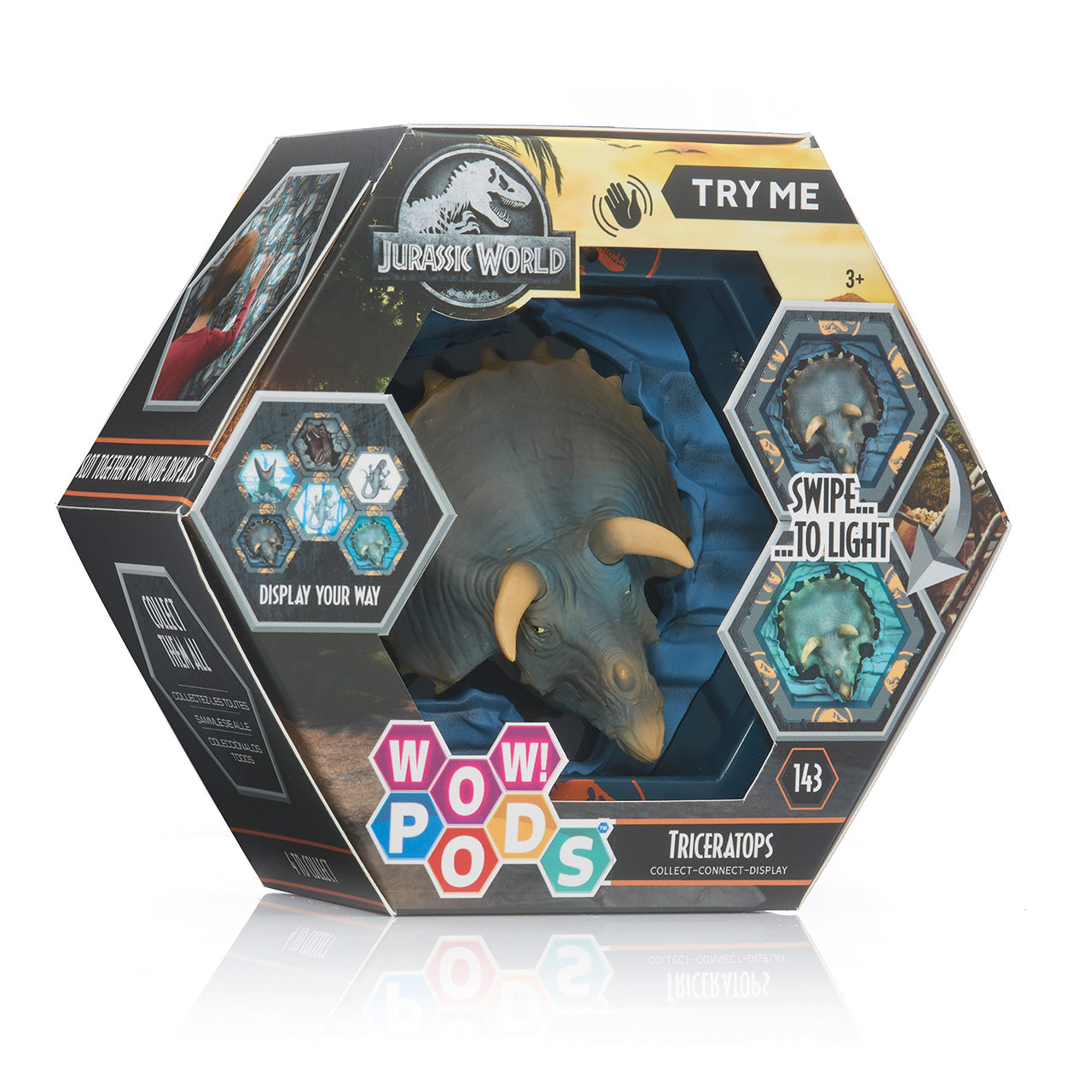 Figura wow pod jurassic world dominion triceratops Frikytopia