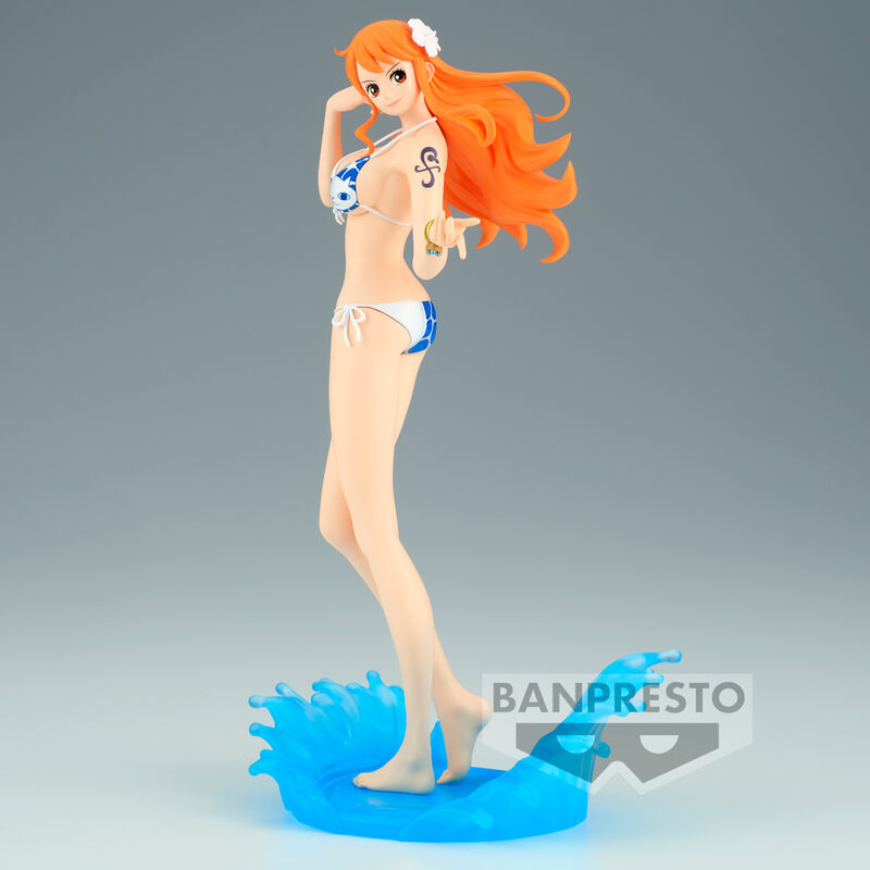 Figura banpresto one piece glitter glamours nami splash style 23cm