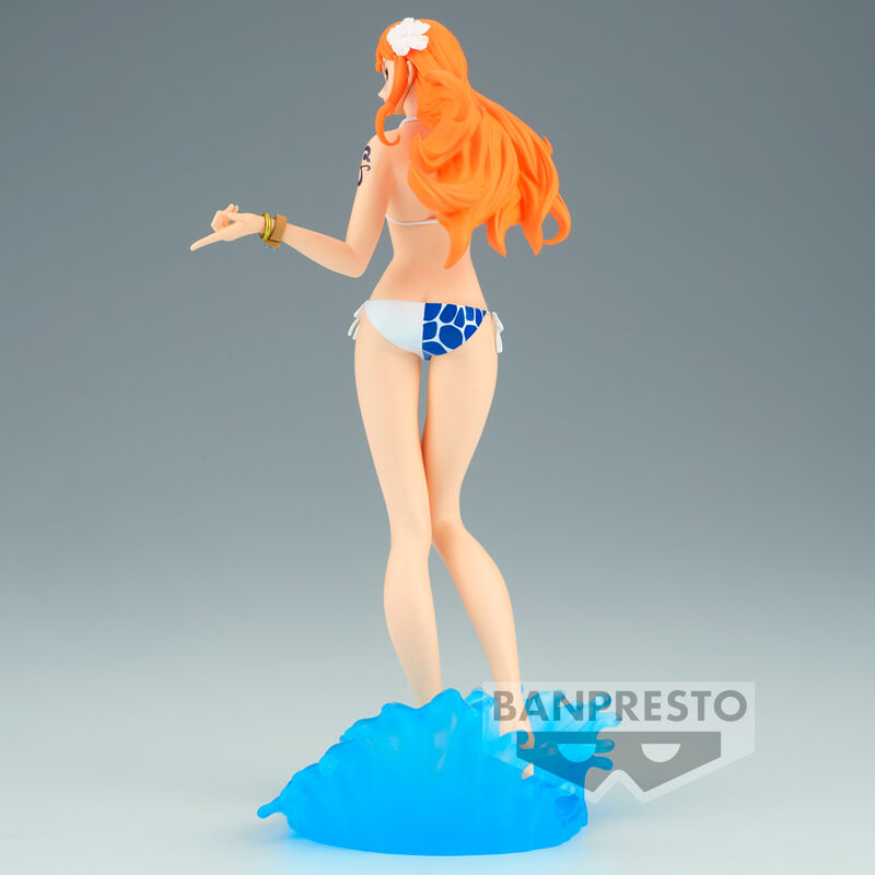 Figura banpresto one piece glitter glamours nami splash style 23cm