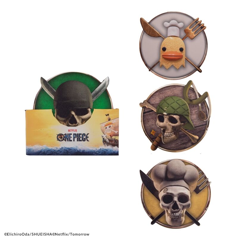 Set 4 posavasos cinereplicas one piece 2
