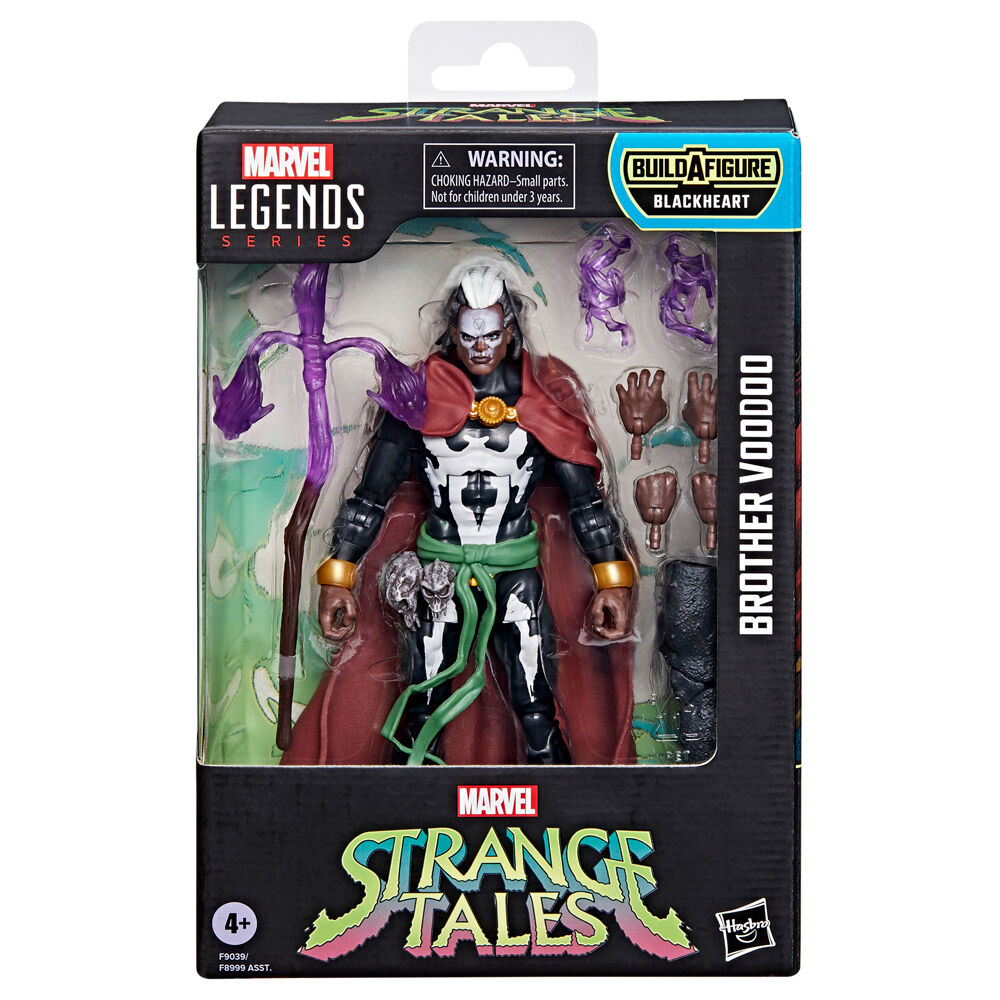 Figura hasbro marvel legends strange tales brother voodoo baf blackheart Frikytopia