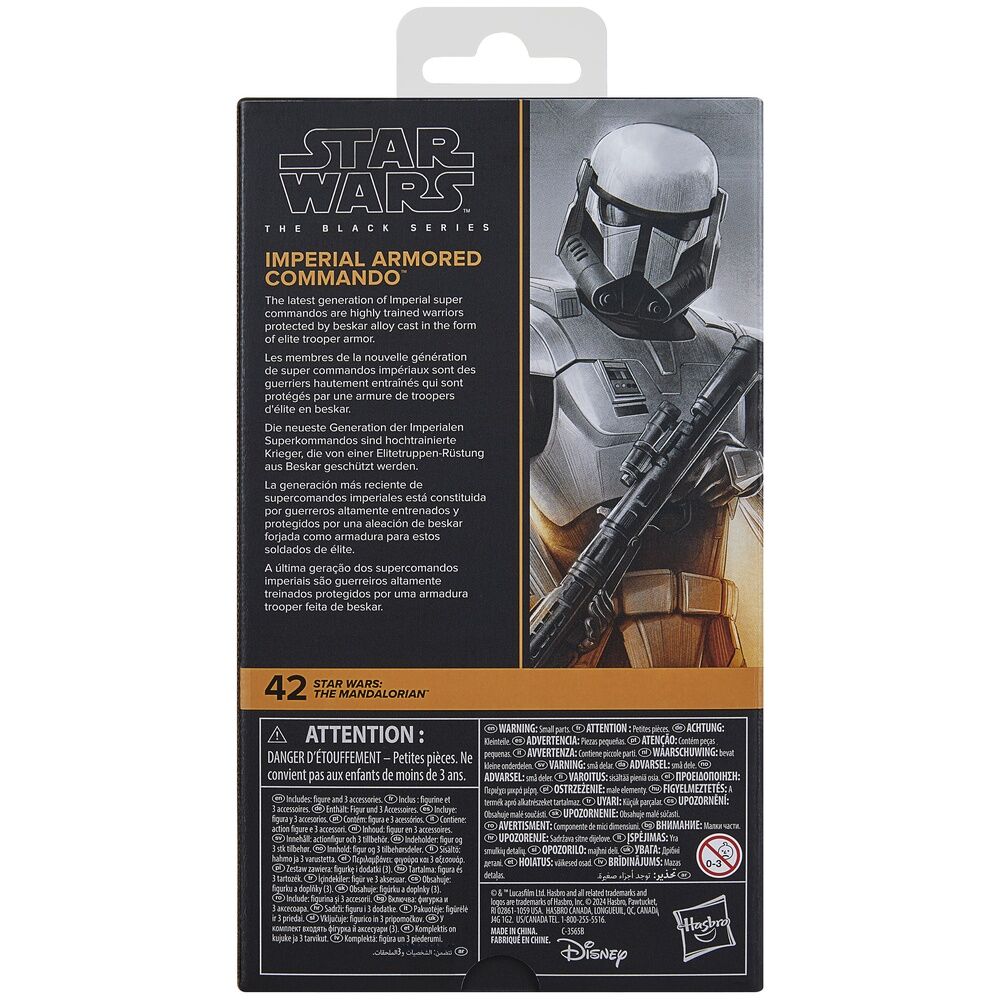 Star Wars Mandalorian Black Series Figura Imperial Armored Commando