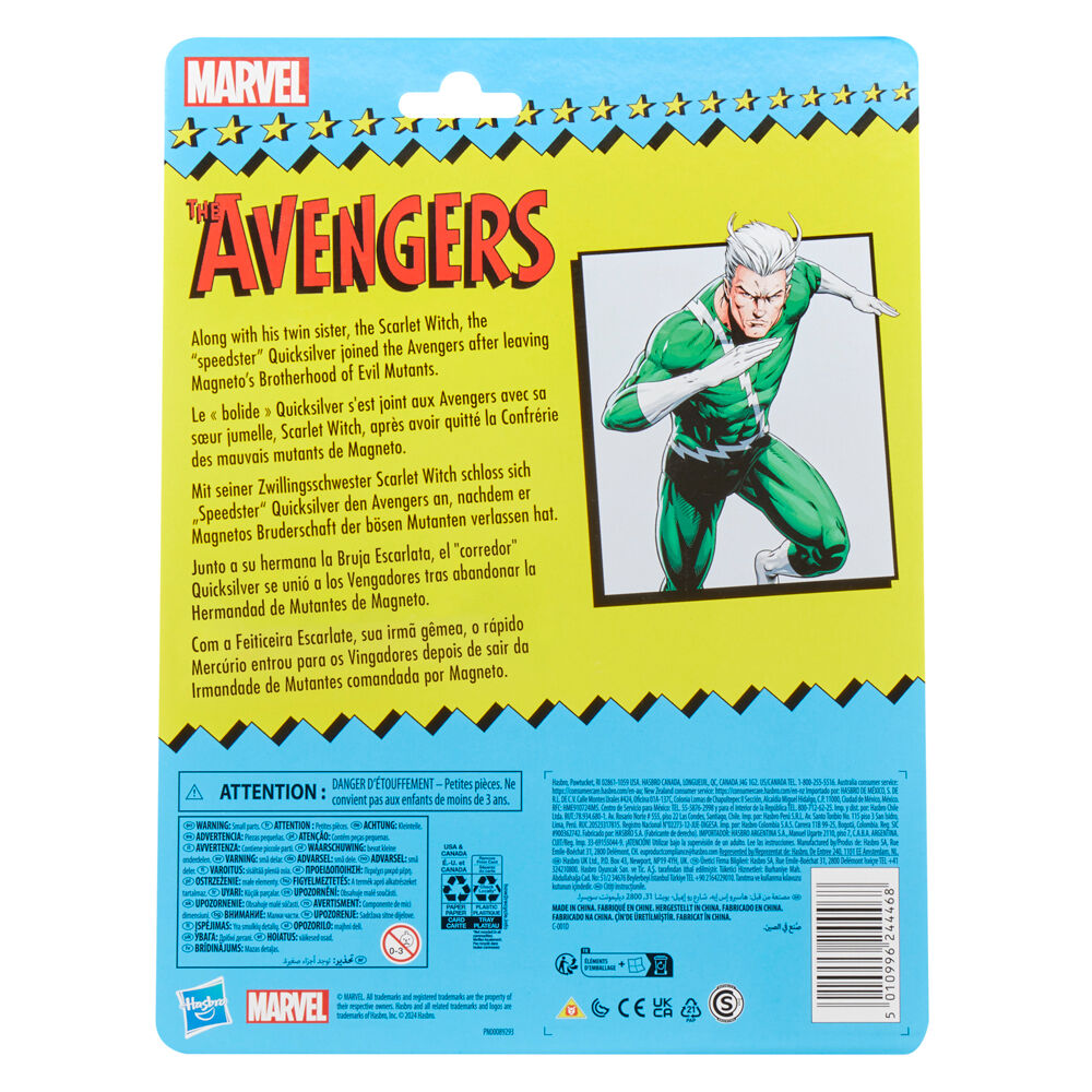 Figura Quicksilver Vengadores Avengers Marvel 15cm hasbro