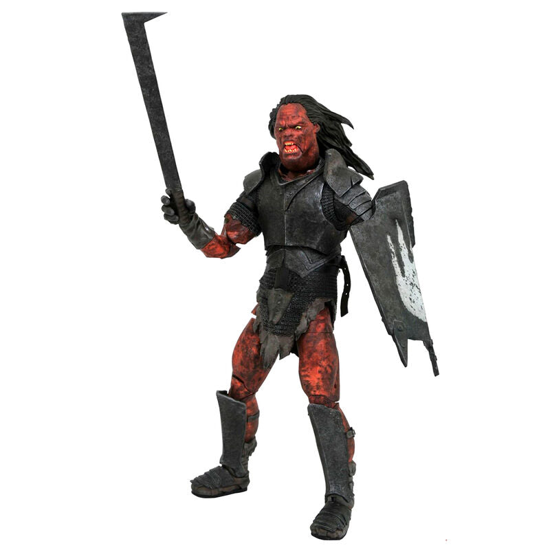 Figura Uruk-hai Orc El Senor de los Anillos 18cm diamond select