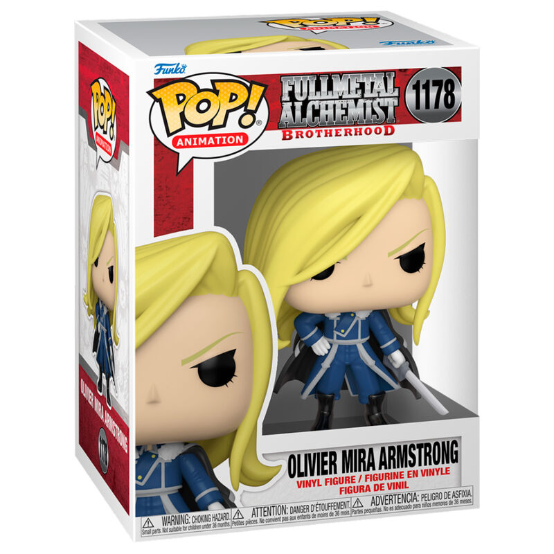 Funko pop animacion fullmetal alchemist brotherhood olivier mira armstrong
