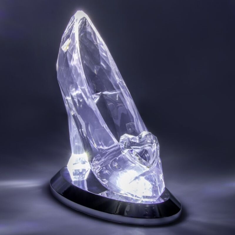 Lampara 3d paladone cenicienta zapato de cristal