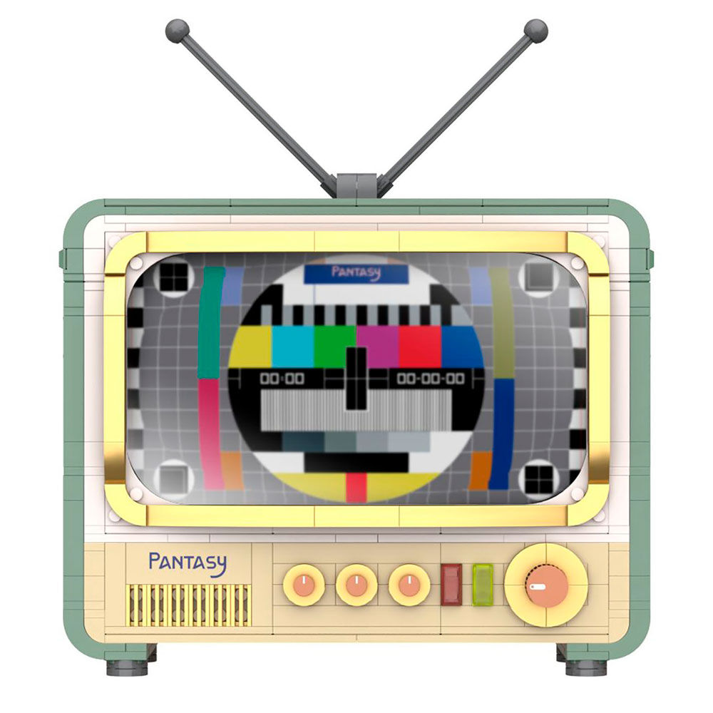 Maqueta retro tv set construccion joyside series 26cm