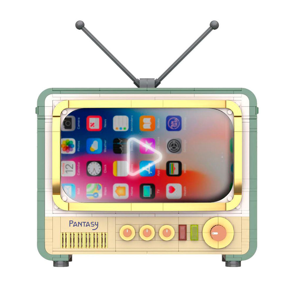 Maqueta retro tv set construccion joyside series 26cm
