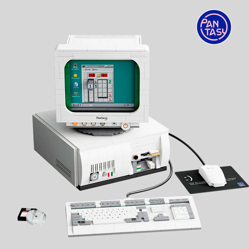 Maqueta retro computer set construccion joyside series 24cm Frikytopia