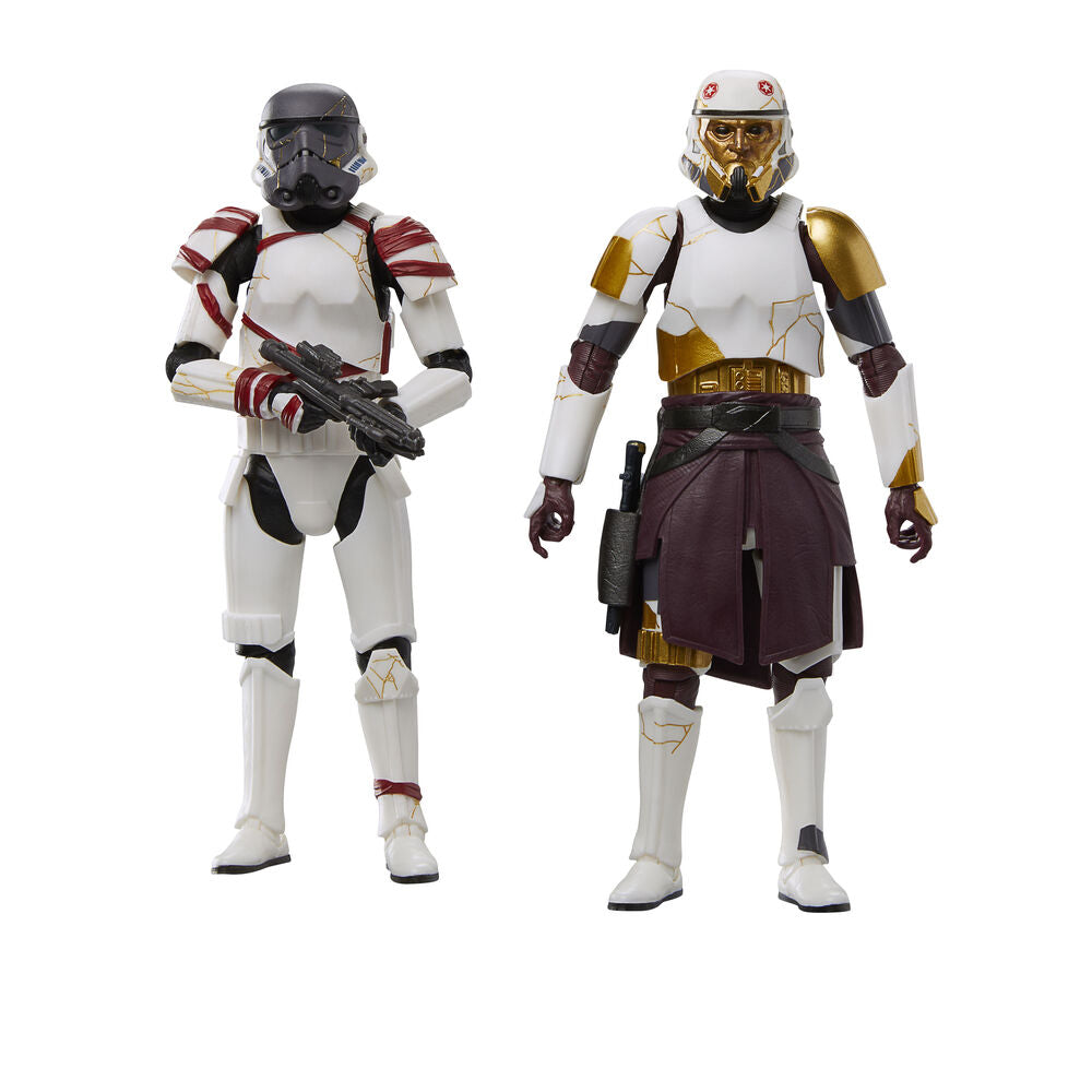 Pack 2 figuras hasbro star wars black series ahsoka captain enoch