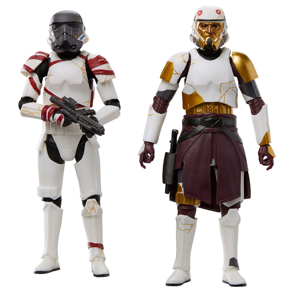 Pack 2 figuras hasbro star wars black series ahsoka captain enoch