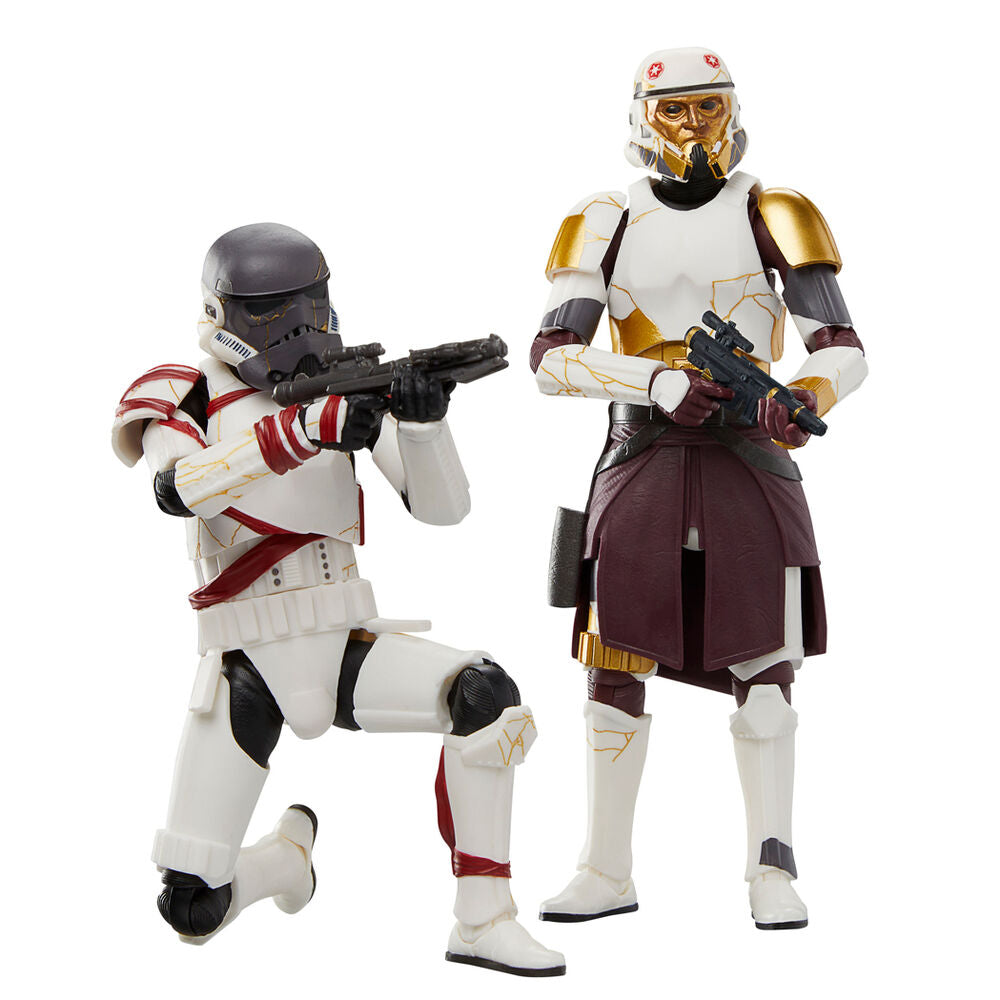 Pack 2 figuras hasbro star wars black series ahsoka captain enoch