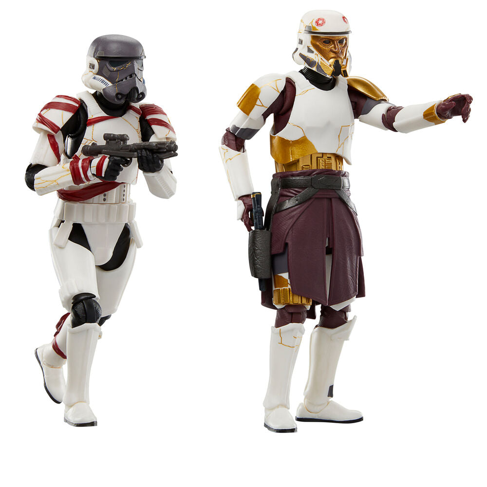 Pack 2 figuras hasbro star wars black series ahsoka captain enoch