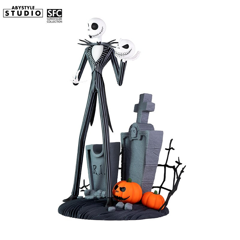 Figura abystyle pesadilla antes de navidad jack cara sonriente aterrada