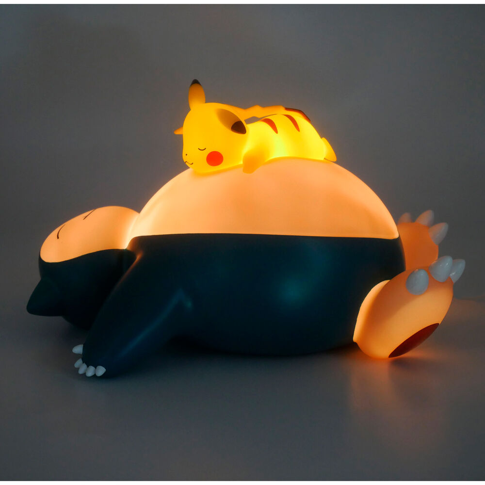 Pokémon Lámpara LED Snorlax y Pikachu Sleeping 25 cm