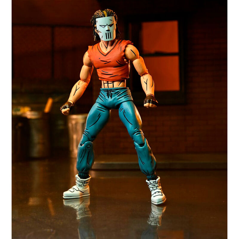 Figura neca tortugas ninja mirage comics casey jones camiseta roja