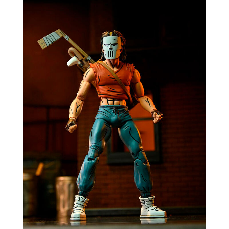 Figura neca tortugas ninja mirage comics casey jones camiseta roja