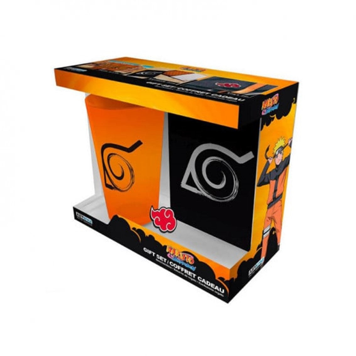 Pack especial abystyle naruto shippuden 3 articulos libreta konoha vaso