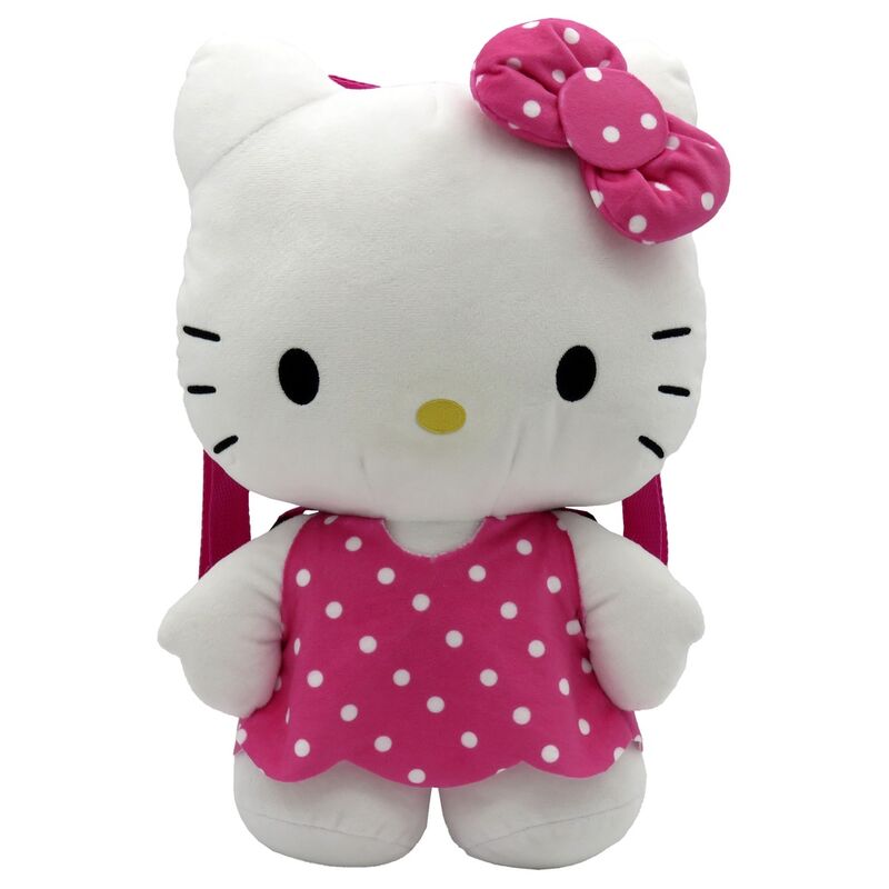 Mochila peluche Hello Kitty rosa 35cm Frikytopia