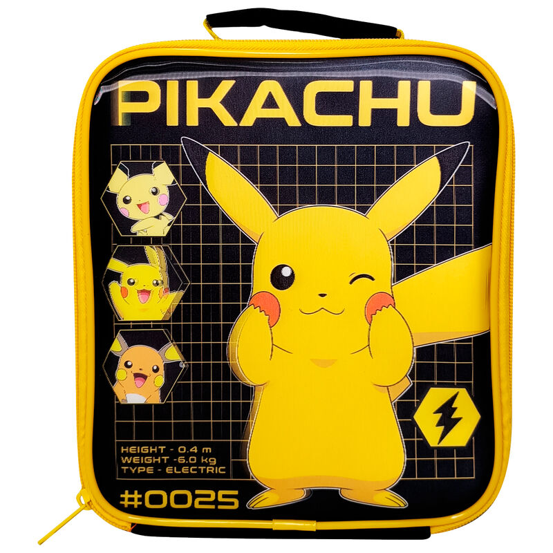 Bolsa portameriendas lenticular Pikachu Pokemon termica Frikytopia