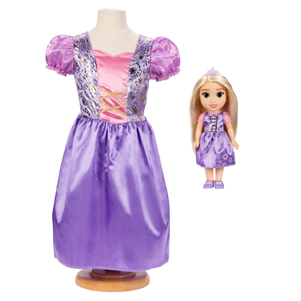 Muneca Rapunzel 38cm + Disfraz Disney